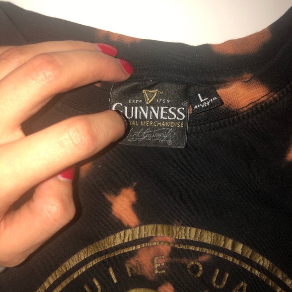 Guinness bleach dye tee - Picture 2 of 2